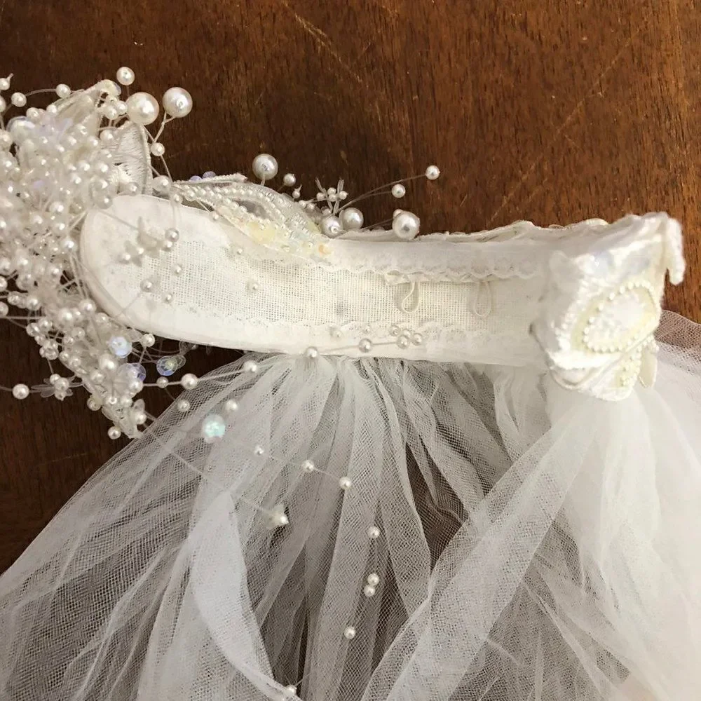 Handmade bridal veil